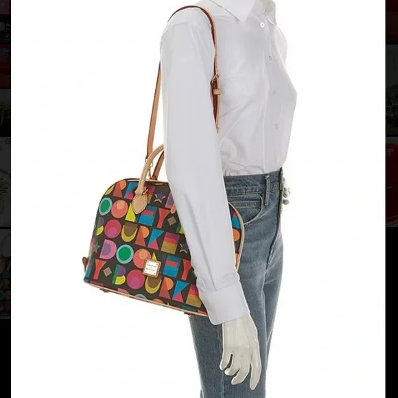 NEW! Dooney & Bourke
Art Deco Zip Satchel Bag - Picture 10 of 14